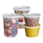 16 oz Clear PET Deli Container w/ Lid — 240/case