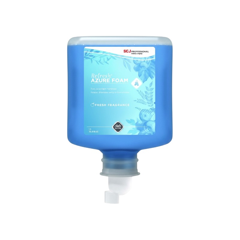 Refresh Azure Hand Soap Foam 1000 mL Apple Blue Cartridge 6/Case