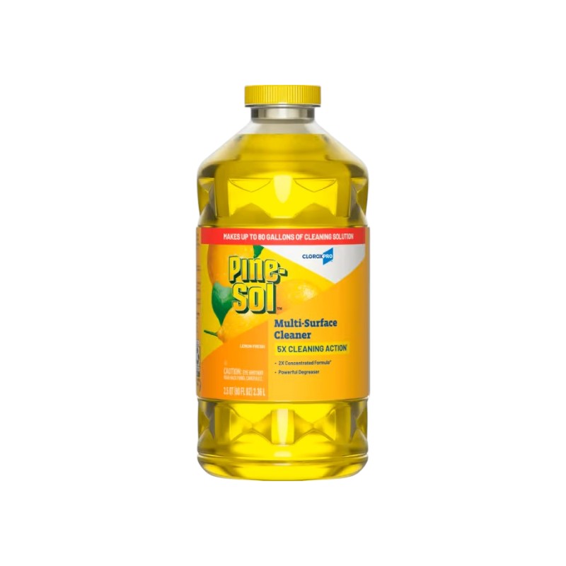 Pine-Sol® Lemon All Purpose Cleaner Deodorizer 80 OZ Multi Surface Screw Cap 3/Case