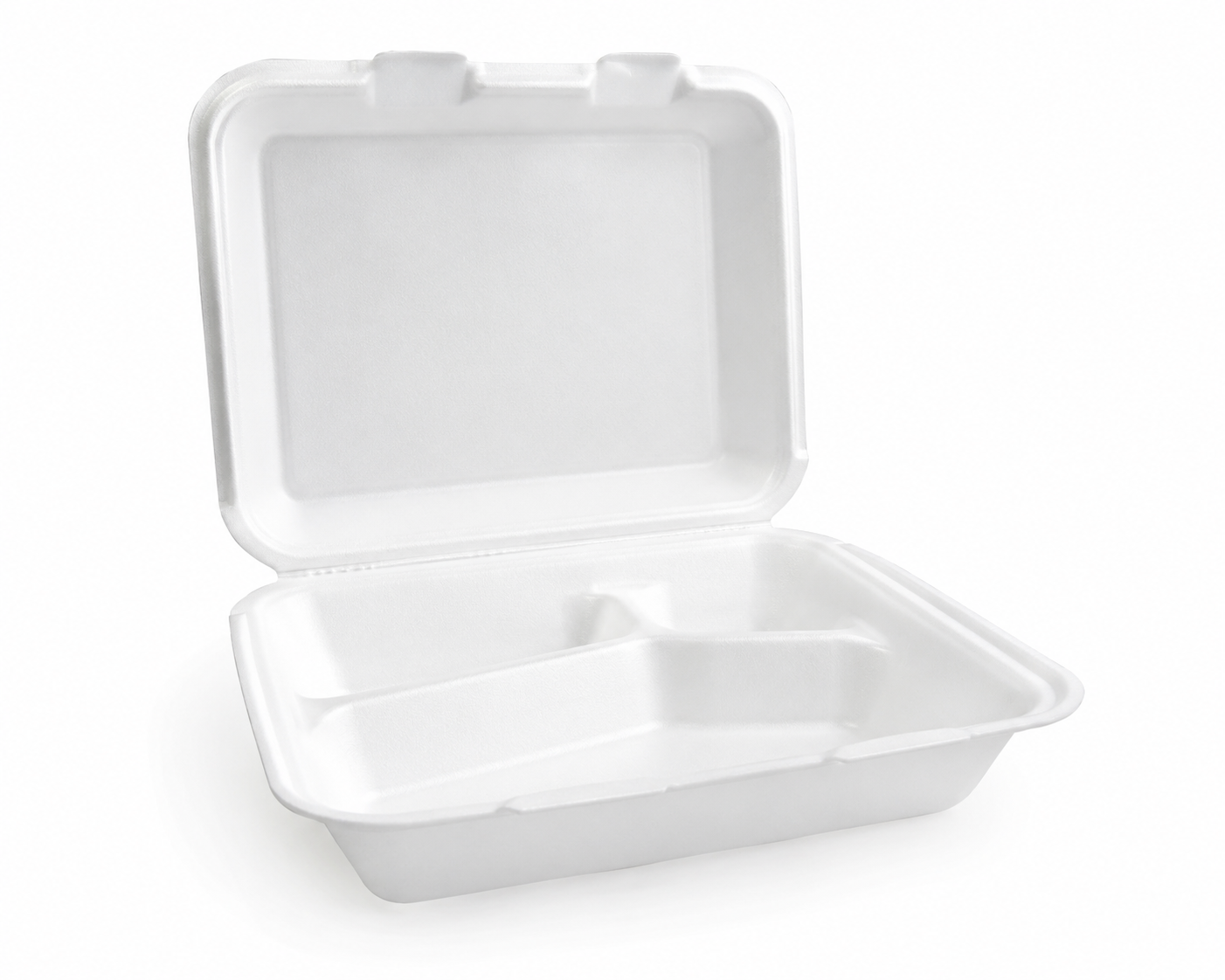 ECOPAX - 8 X 8 X 3 FOAM CONTAINER 3 COMP 200/CS