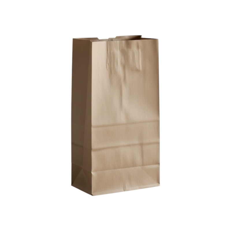 Duro 12 lb. Natural Kraft Paper Bag - 500/Bundle