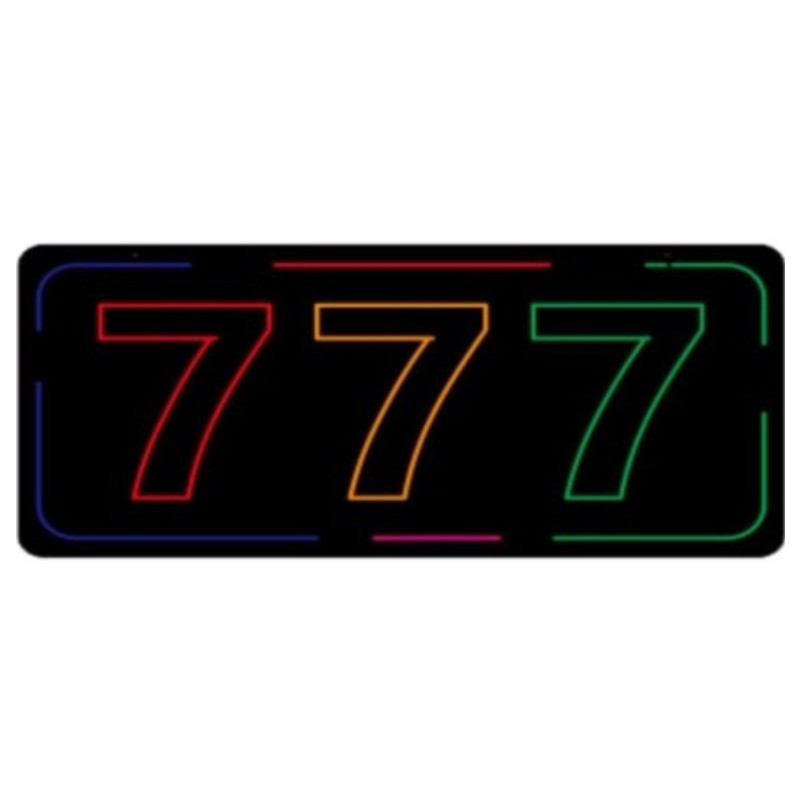 777 - LED Sign - 1CT - 35×17.5 inch