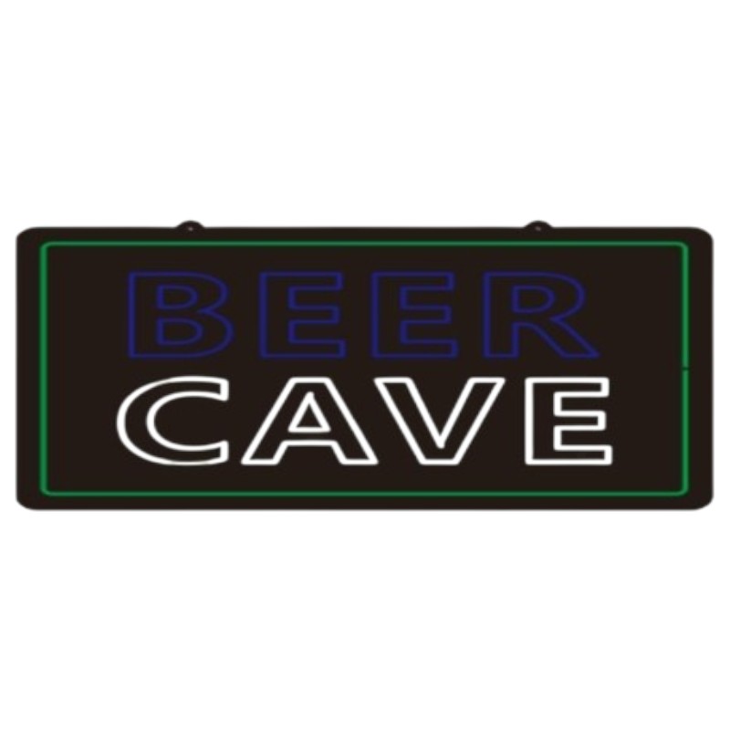Beer Cave - LED Sign - 1CT - 30×20 inch