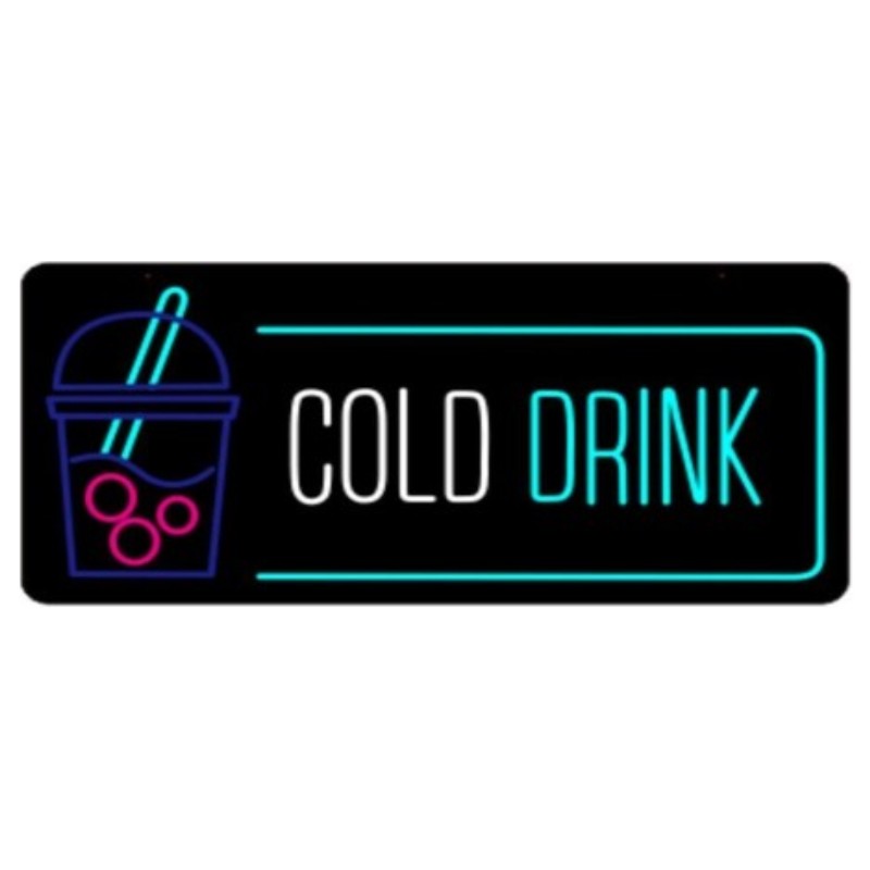 Cold Drink - LED Sign - 1CT - 35×17.5 inch