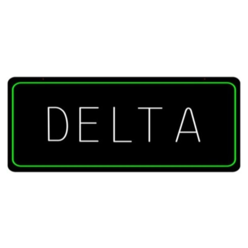Delta8 Plain - LED Sign - 1CT - 35×17.5 inch