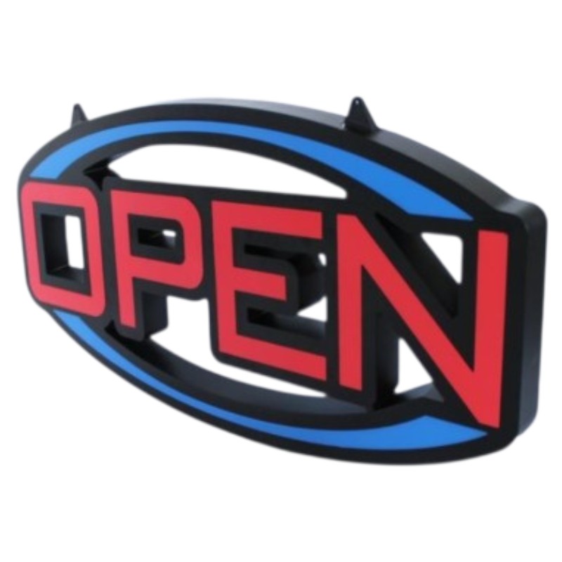 Open - LED Sign - 1CT - 31.4×15.7×1.37 inch