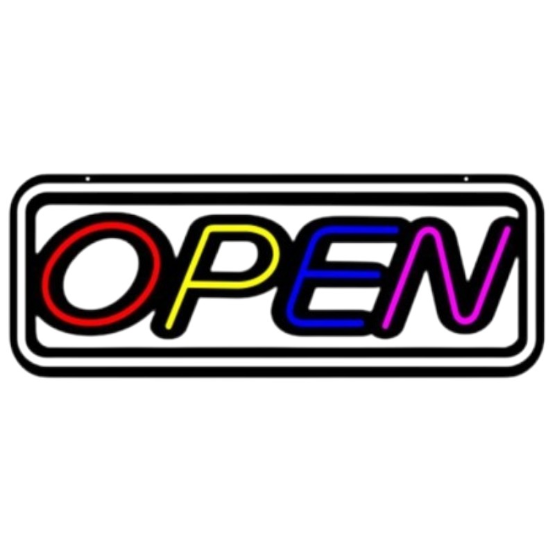 Open - LED Sign - 1CT - 20×7 inch