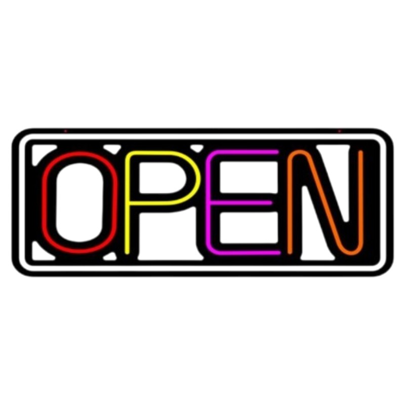 Open - LED Sign - 1CT - 20×9 inch