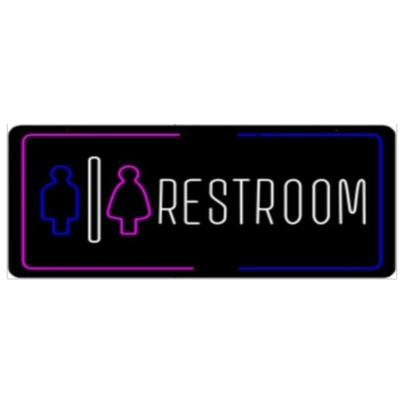 Restroom - LED Sign - 1CT - 35×17.5 inch