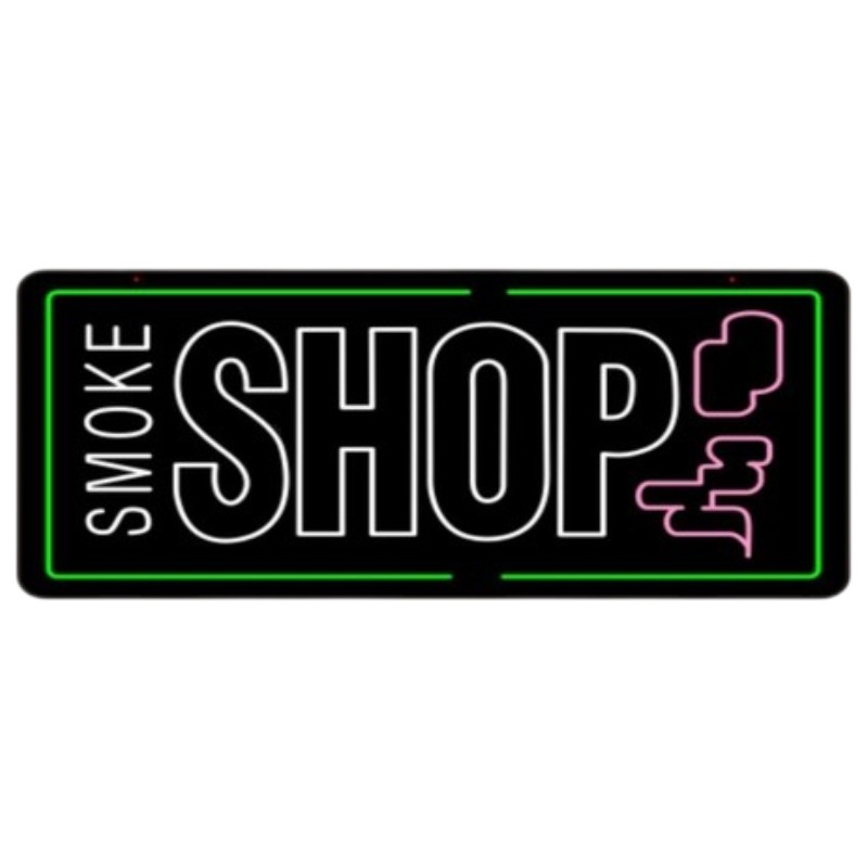 Smoke Shop - LED Sign - 1CT - 35×17.5 inch