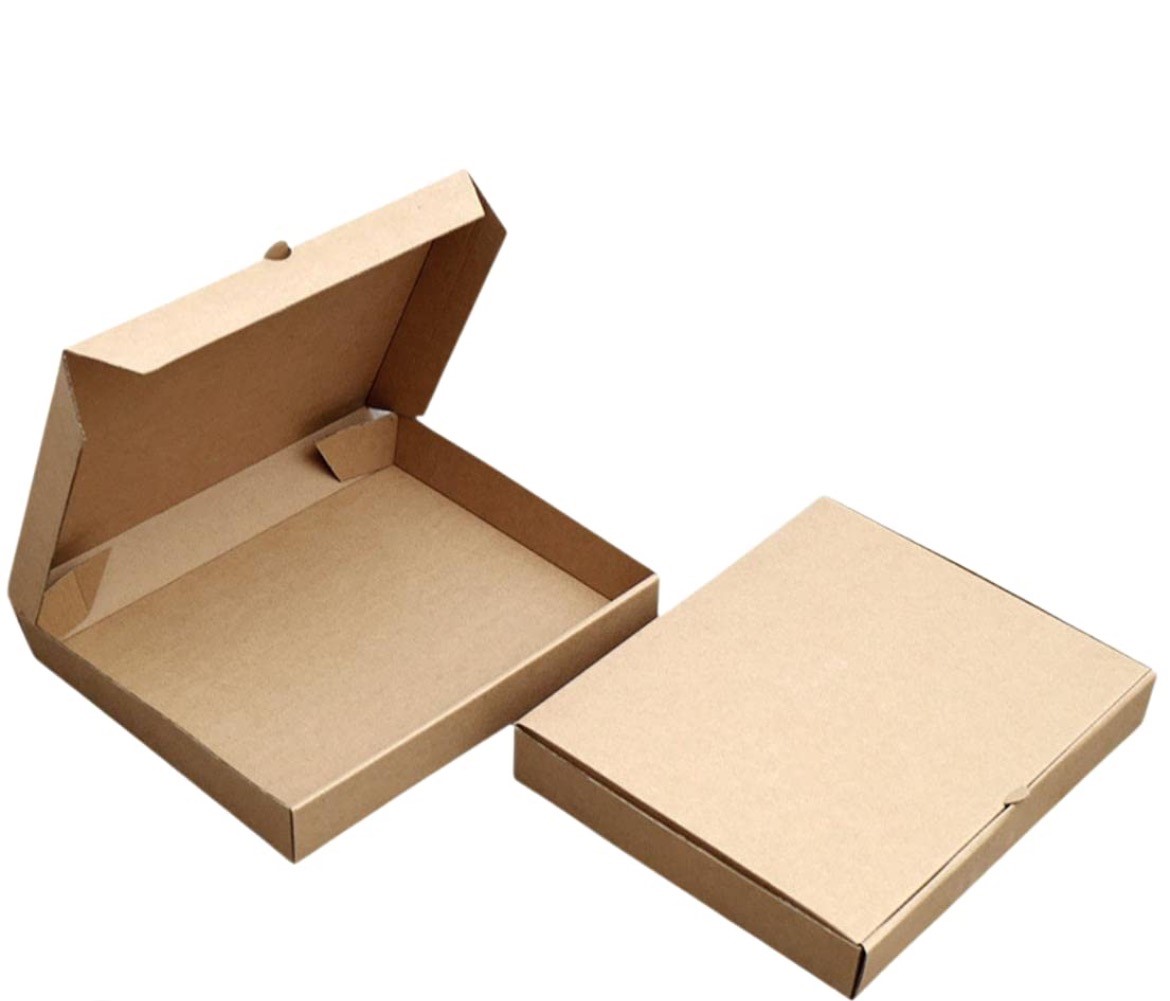 NEMCO PIZZA BOX 12X12X2 KRAFT PLAIN / KRAFT B FLUTE 50/CS