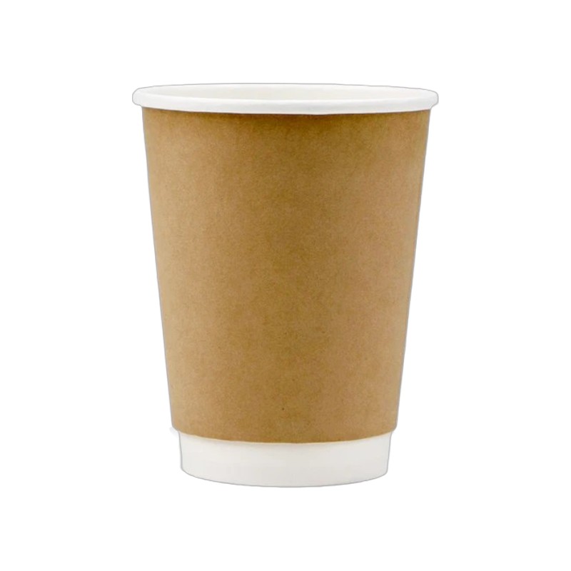 Empress Double Wall Paper Hot Cup 12 oz Kraft 20/25cs
