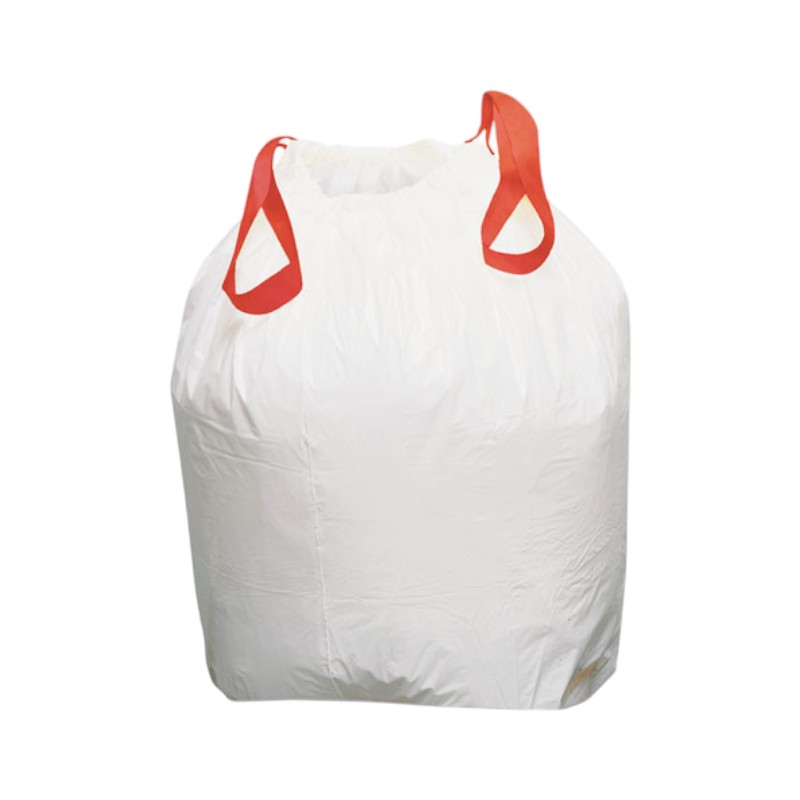 PREMIER TRASH BAG / CAN LINER WHITE WITH DRAW STRING 13 GALLONS 150/CS