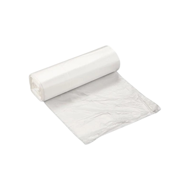 Inteplast 7-10 Gallons Trash Can Liners 24×24 10Mic Interleaved Natural / White 1000/Case