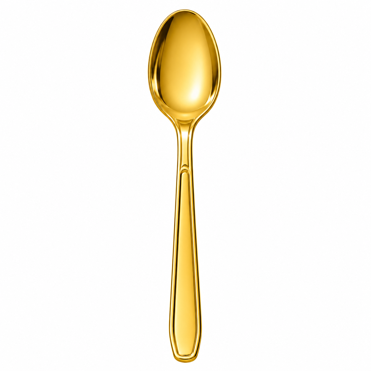 Mark Plastic Gold Spoons - 100 PACK