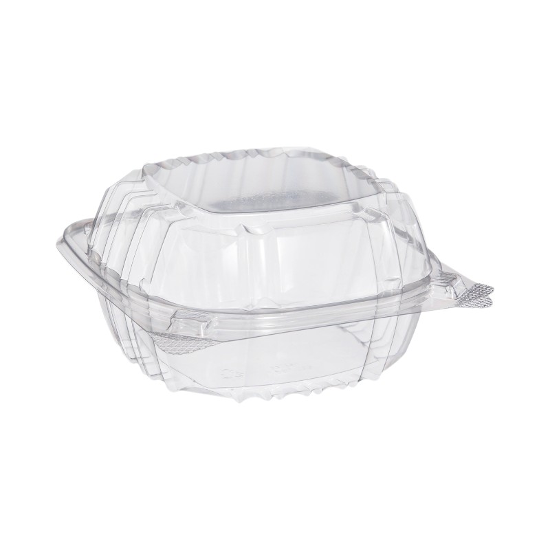 Dart C57PST1 ClearSeal Hinged Lid Plastic Container - 500/Case
