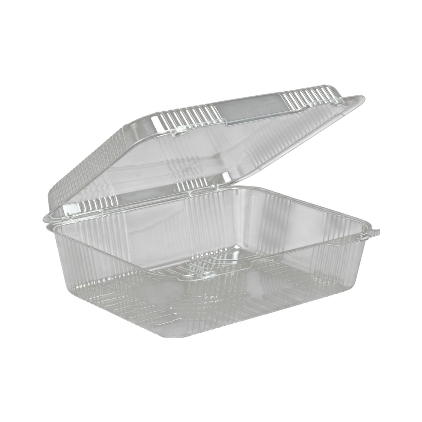 Dart C80UT1 10.5" StayLock Clear OPS Oblong Container with Hinged Lid 200/CS