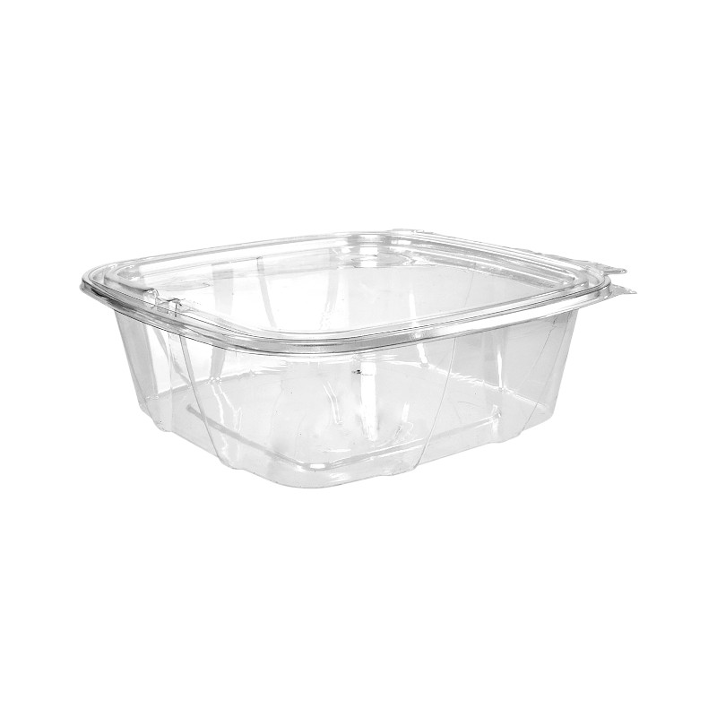 DART CH48DEF 48OZ PET CLR HINGED LID CONTAINER 200/CS