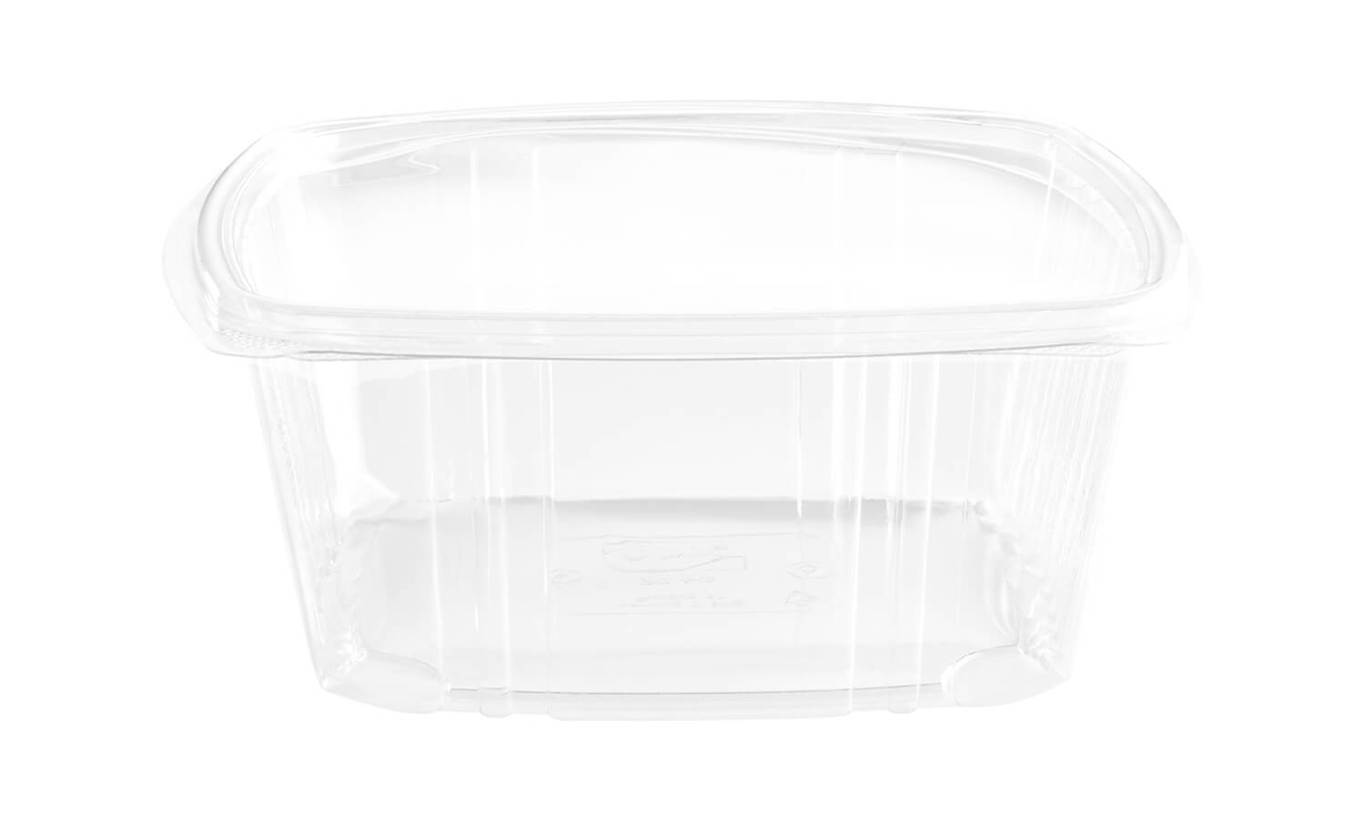 DARNEL SelloPlus® Square Clear Plastic Hinged Deli Containers 64OZ - 200/CS