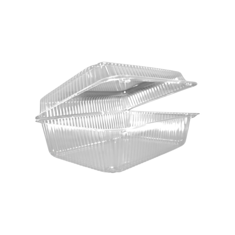 DFI-LBH813 Salad Take-Out Container Hinged Large (LG) Clear Deep 250/Case