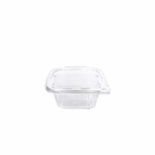 BUT-N-LOC® RPTTE12 12oz Clear Hinged Lid Tamper Evident Clear Container - 240/Case