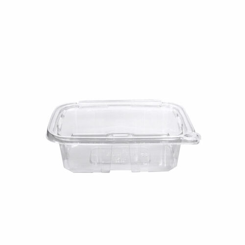 BUT-N-LOC® RPTTE24 24oz Clear Hinged Lid Tamper Evident Clear Container - 200/Case