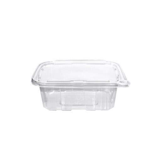 BUT-N-LOC® RPTTE32 32oz Clear Hinged Lid Tamper Evident Clear Container - 200/Case