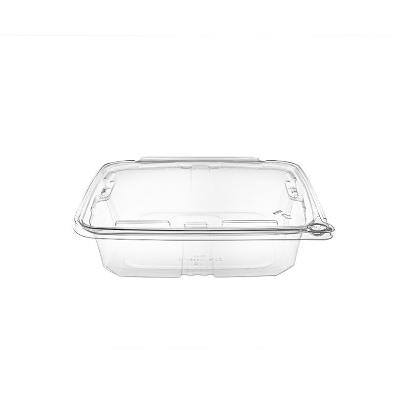 BUT-N-LOC® RPTTE48SW 48oz Clear Hinged Lid Tamper Evident Clear Container - 176/Case
