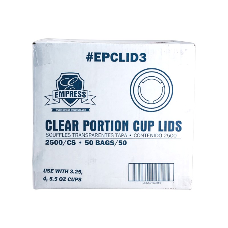 EPCLID3 Empress Lid for 3.25 OZ 4 OZ AND 5.5OZ Plastic Portion Cup 2500/CS
