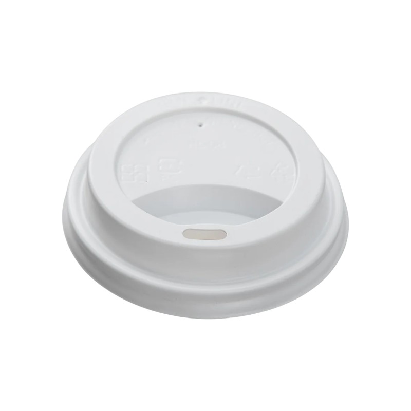 Sipper Lid White 80mm for 8oz Paper Hot Cups 1000/Cs